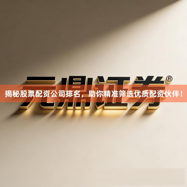 揭秘股票配资公司排名，助你精准筛选优质配资伙伴！