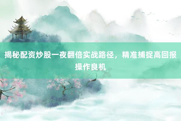 揭秘配资炒股一夜翻倍实战路径,精准捕捉高回报操作良机
