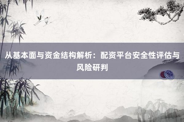 从基本面与资金结构解析：配资平台安全性评估与风险研判